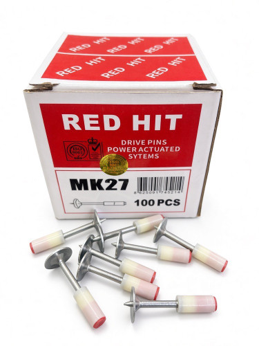 میخ و چاشنی سرخود(سرهمی) سایز 27 RED HIT